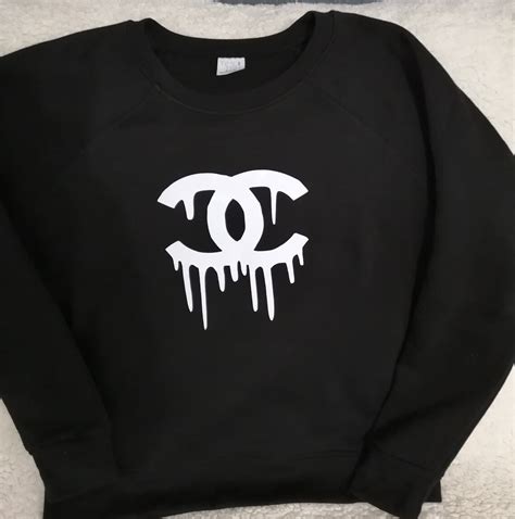 chanel mens zipper sweater|authentic chanel logo sweater.